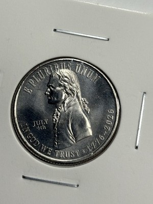 2026 ''JULY 4th'' Privy Mark Declaration of Independence Quarter