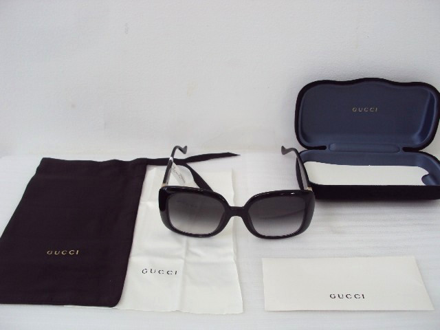 NEW TAG! GUCCI GG1029SA BLACK W/ GRADIENT GREY LENS OVERSIZED SUNGLASSES $500