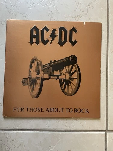 AC/DC For Those About To Rock We Salute You Vintage Rock Vinyl LP 1981 SD 11111