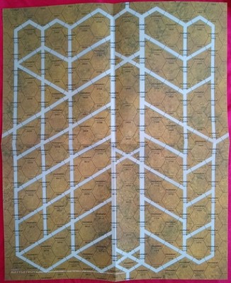 Klassische BattleTech Papierkarte CBT City Street Grid Park #2