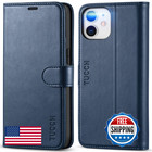 Tucch Wallet Case For Iphone 12 Mini 5G Tpu Shockproof Inner Shell Pu Leather