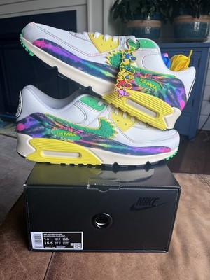 Nike Air Max 90 x University Of Oregon x Grateful  Dead Men's Size 14