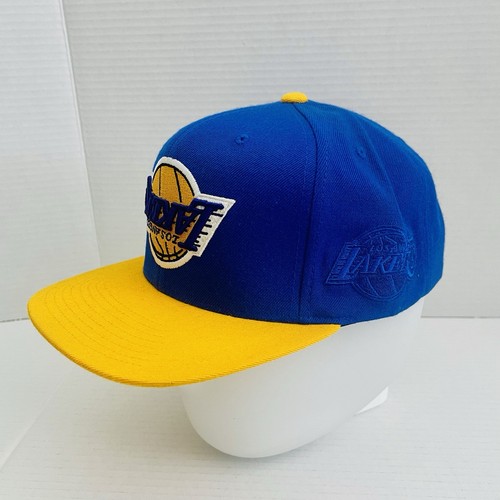 Los Angeles Lakers Hat Cap Snapback Mitchell & Ness Hardwood Classics Men’s - Picture 3 of 9