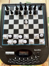EINSTEIN CHESS WIZARD Electronic Chess Game Trainer Board Set By Excalibur 