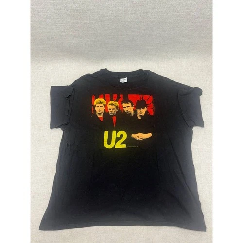 U2 Under a Blood Red Sky T-Shirt XL Rockit Sing 1980s vintage concert t-shirt, vintage, size XL, single stitch, B+ condition