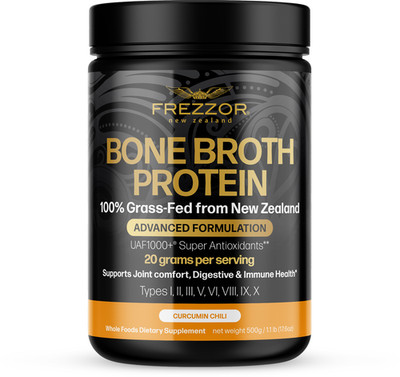 Collagen Bone Broth Anti-Aging Natural Skin Gut Health Repair, Grass-Fed FREZZOR