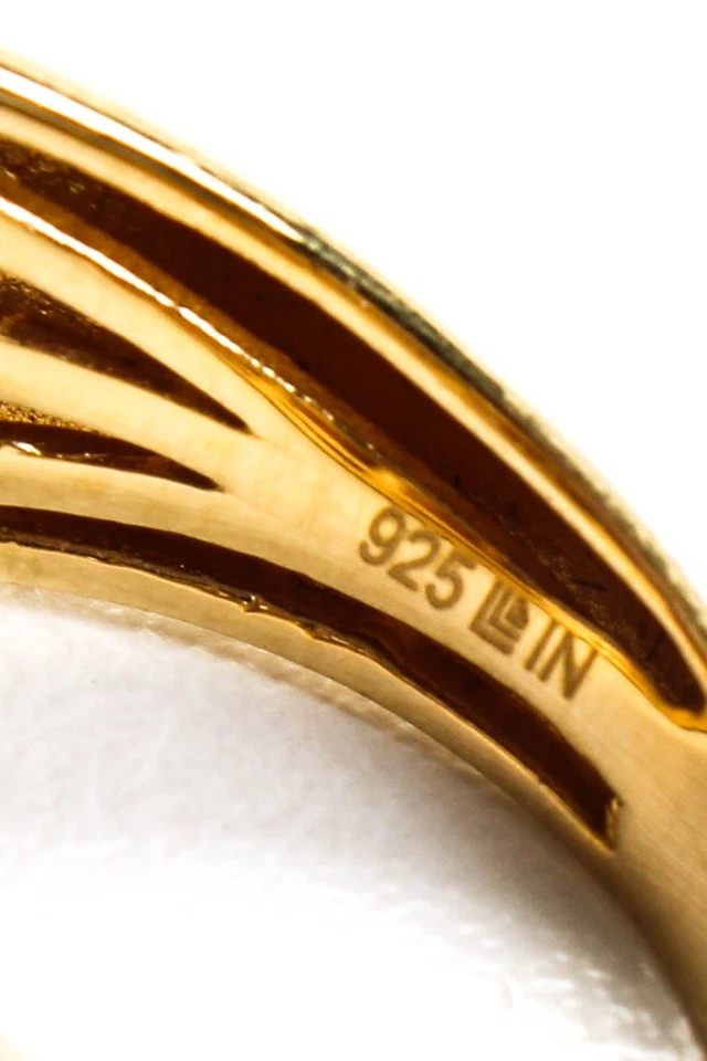 Anillo Rarezas Chapado en Oro Plata Esterlina Lavanda Amatista Oro Negro Talla 8 9g Foto 4 de 4