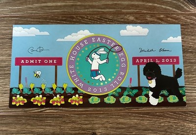 2013 White House Easter Egg Roll Ticket * President Barack Obama *