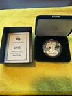 2012 W American Silver Eagle Choice Proof Bullion $1 Coin OGP COA