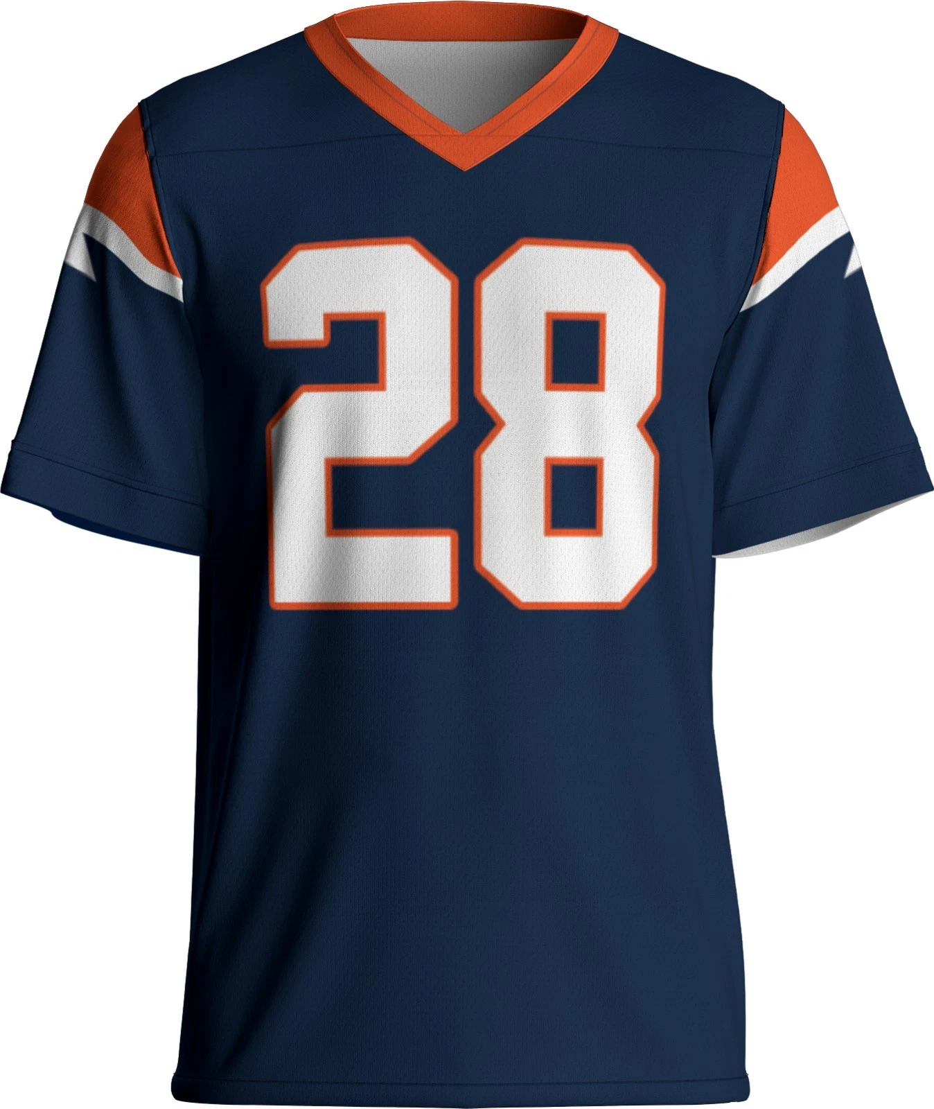 Custom Navy Tyler Badie Jersey