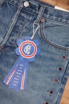 Levi's x BODE Barrel Racer Jeans Light Wash Studded W24 L30 | eBay