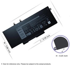Genuine 3HWPP Battery for Dell Latitude 5511/5411/5501/5401 Precision 3551 NEW
