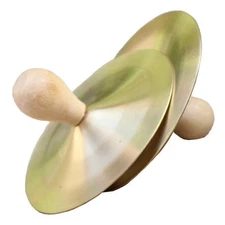 Mini Fine Polished Brass Finger Cymbals, Rhythm Band Hand Marching Zills Kit