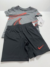 Size 5 Nike Air Kids Boys T-Shirt Shorts 2 Pc Set NWT MSRP 40