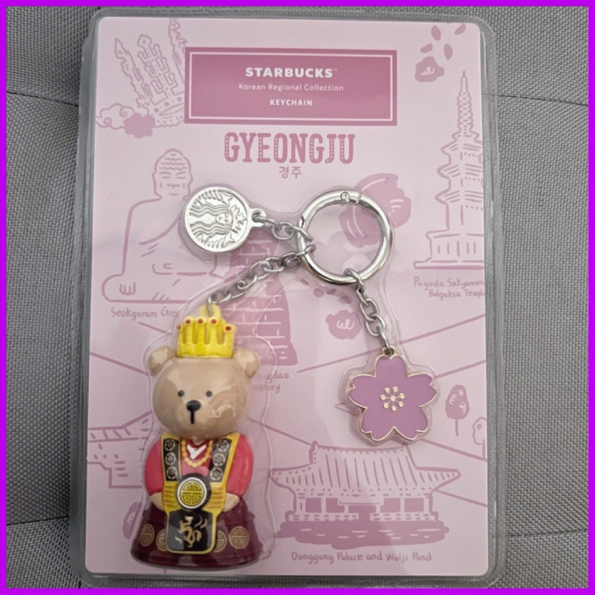 【韓国スタバ】Regional★Annyeong Gyeonggi Bearista Keychain 韓国スタバ☆[地域MD] Annyeong Gyeonggi Bearista Keychain