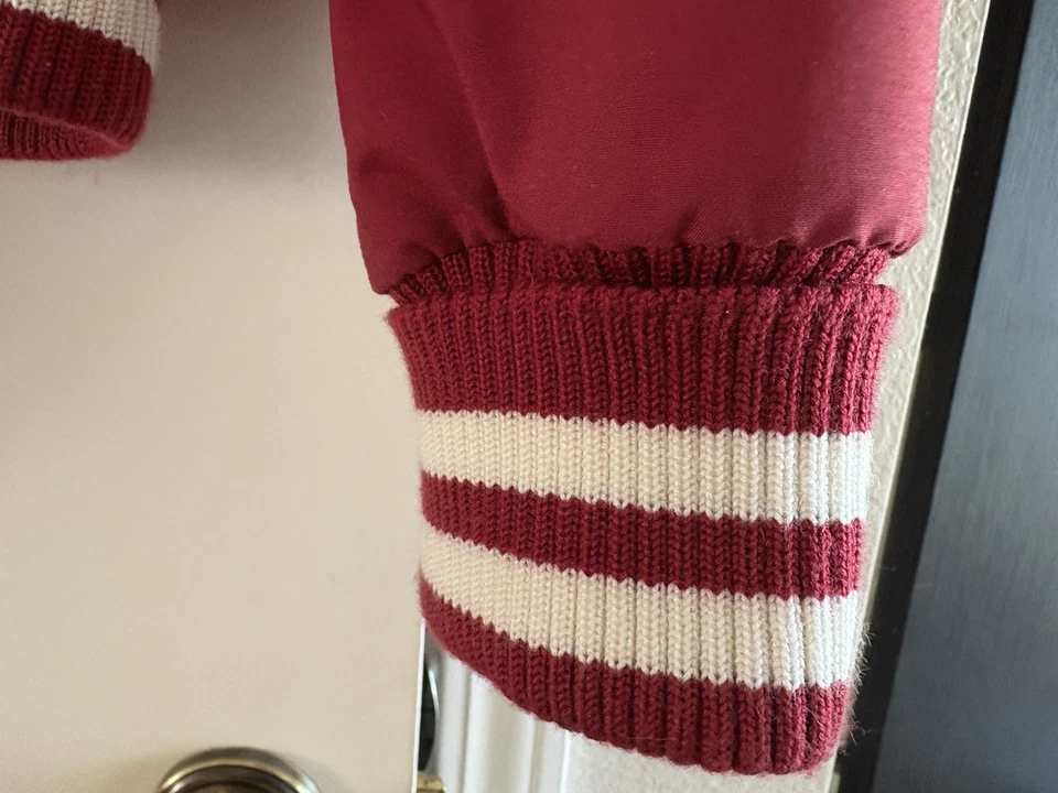 Chaqueta de bombardero universitaria Lacoste Lacoste Live Le Club aislada para hombre XL Foto 4 de 4