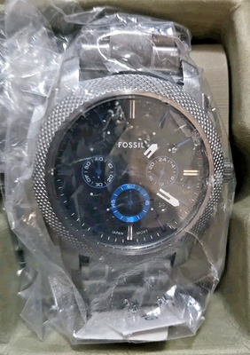 ? Fossil Machine Chronograph Smoke Stainless Steel Watch  display picture 2