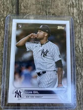 2022 Topps SP Image Variation Luis Gil RC Rookie New York Yankees #131