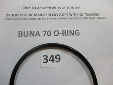 349 O-ring 4-1/2" ID x 4-7/8" OD x 3/16" thick. Buna-70. Quan 1.