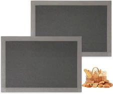Perforated Silicone Baking Mats 2 PCS Gray Mesh for Half Sheet Non-Stick