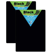 Flipside Products Black Dry Erase Board, 18" x 24", Pack of 2 FLP40085-2 