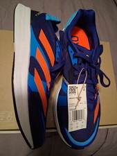 adidas Adizero RC 4 M Low Top Lace Up Blue Orange Men's Running Sneakers GZ0181