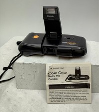 Kodak Cameo Motor 110 Camera 35mm Film Point & Shoot Tested Flash Works