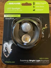 MR Beams MB310 80 Lumen Battery Powered Motion Sensing LED Mini Spotlight Brown