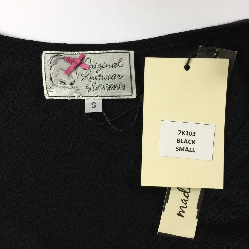  Vestido negro para mujer Yoana Baraschi, nuevo con etiquetas talla S  Foto 4 de 4