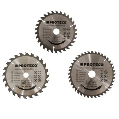 PROTECO 115 125 140 160 180 200mm Circular Saw Blade Wood Cutting Disc Blades