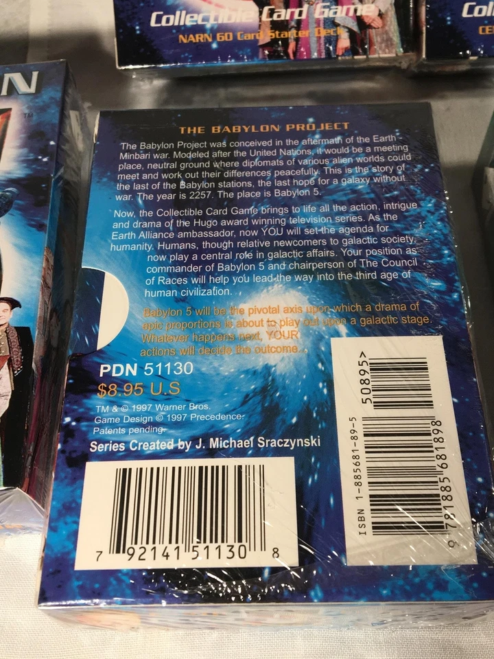 Babylon 5 Premiere CCG Game - All (6) Starter Decks Narn Centauri Minbari Earth - Image 4 of 4