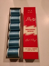6 new spools Lily Vintage Thread in original ...