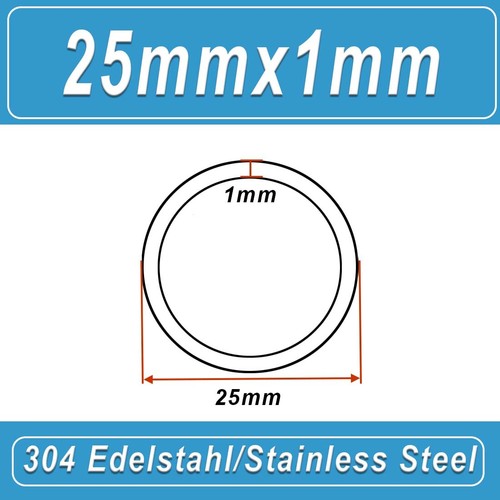 Rohr Rundrohr Edelstahlrohr Ø8mm Bis 325mm 304 Edelstahlrundrohr Länge 100mm - Bild 45 von 178