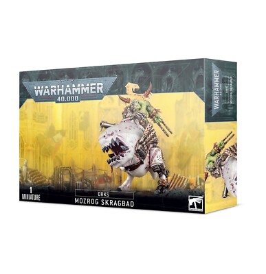 Warhammer 40k Orks Ork Mozrog Skragbad / Beastboss on Squigosaur NEW in BOX