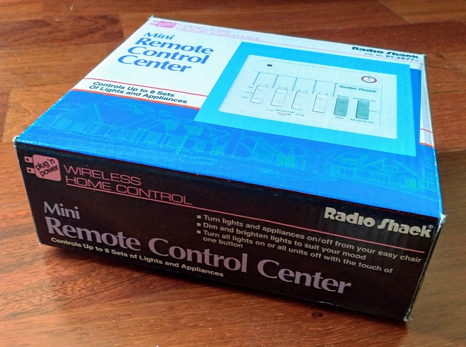 X10 Radio Shack Plug 'n Power Remote Control Center, Cat. No. 61-2677C ...