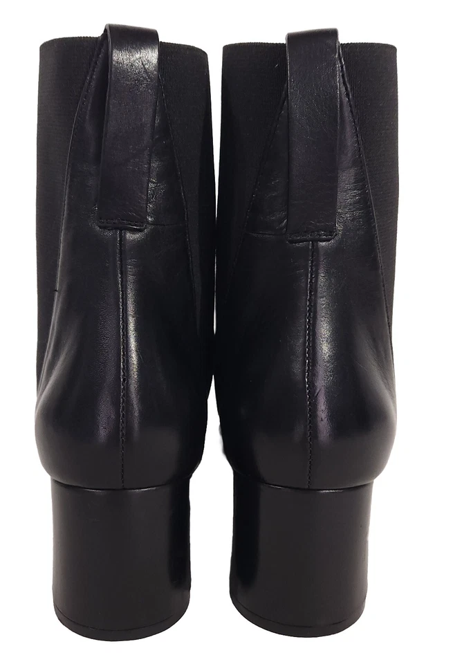 Jil Sander Botas Chelsea de Cuero 34 EE. UU. 4 Negras Nuevas Foto 4 de 4