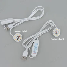 5V 3W USB LED chip single Dimmable warm white Night Light tablet cable Desk Book