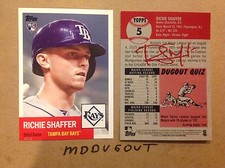 Richie Shaffer #5 Tampa Bay Rays RC # Ed / 49 Hergestellt 2016 Topps Archives