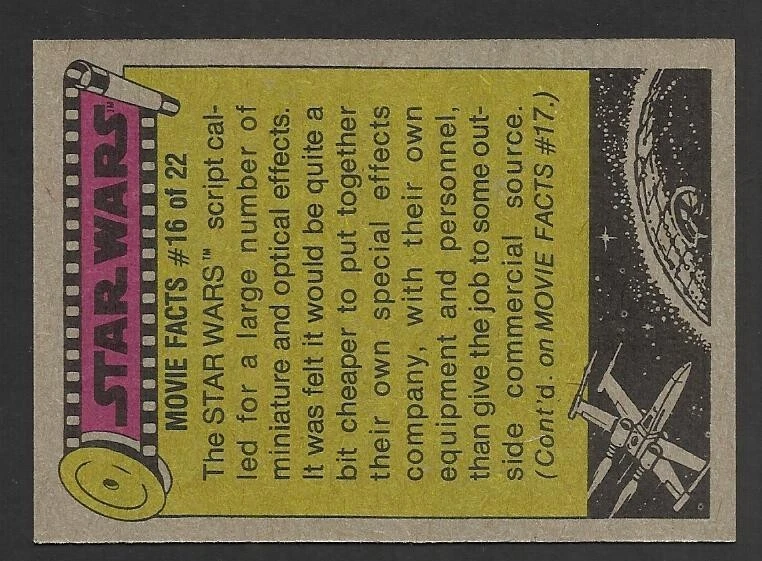 (CB3) RAIDING REBEL STARSHIPS #233 star wars 1977 topps trading cards US GREEN - Image 2 of 2