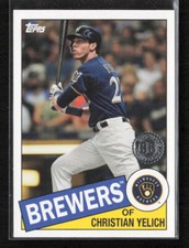 2020 Topps #85-59 Christian Yelich 1985 Topps 35th Anniversary Brewers