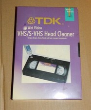 TDK Wet Video VHS Head Cleaner