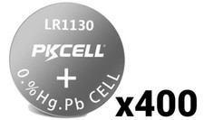 400 PKCELL LR1130 AG10 389 ALKALINE BATTERY 1.5V BUTTON CELL BRAND NEW