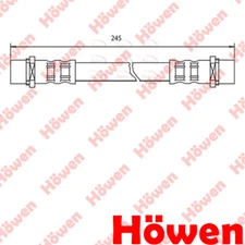 Fits Vauxhall Astra Zafira Combo Astravan Opel Brake Hose Rear Inner Howen