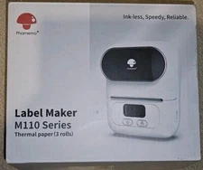 Phomemo M110 Bluetooth Label Maker Machine Portable Wireless Thermal Printer bla