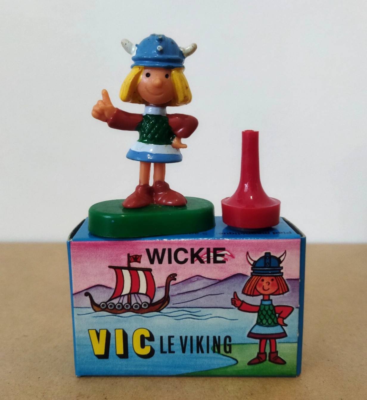 Vic le Viking figurine aimantée vintage 1979 cadeau idéal pour passionné rétro