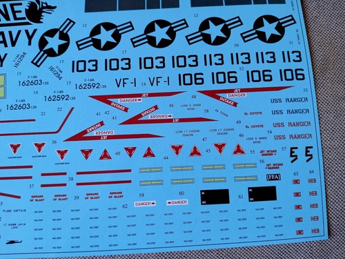 Calcomanías UpRise UR48285 - CALCOMANÍA F-14A Tomcat VF-1 Wolfpack Pt.1 1/48 - Imagen 6 de 7