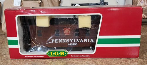 LGB 43790 Pennsylvania Caboose w/ Lights G-Scale New Open Box Free Shipping