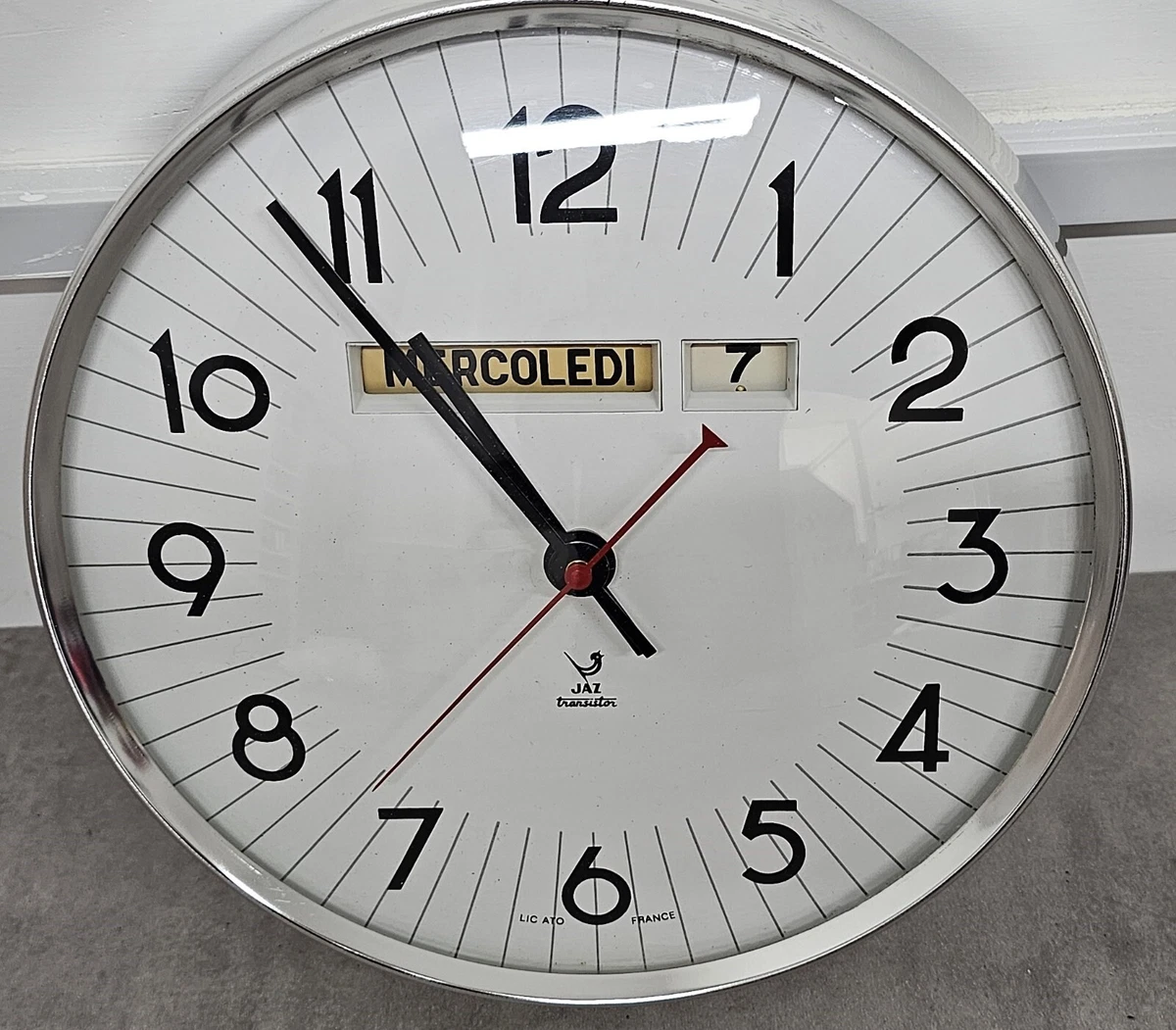 FABRILAMP Orologio De Orologio da parete Argento Minuti 25d MOV.continuous