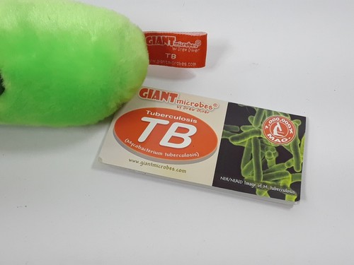 Giant Microbes Tuberculosis TB Green Educational Plush 7” Drew Oliver NWT - Picture 3 of 4