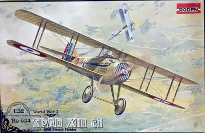Roden 634 - 1/32 - Spad XIIIc1 (Early) scale plastic model kit aircraft